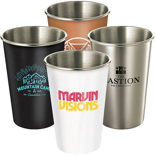 Promotional 400ml Stainless Steel Cups Total Merchandise